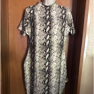 Riley and James Snake Print Dress Large
